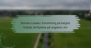 Romelu Lukaku: Innvirkning på belgisk fotball, Innflytelse på ungdom, Arv